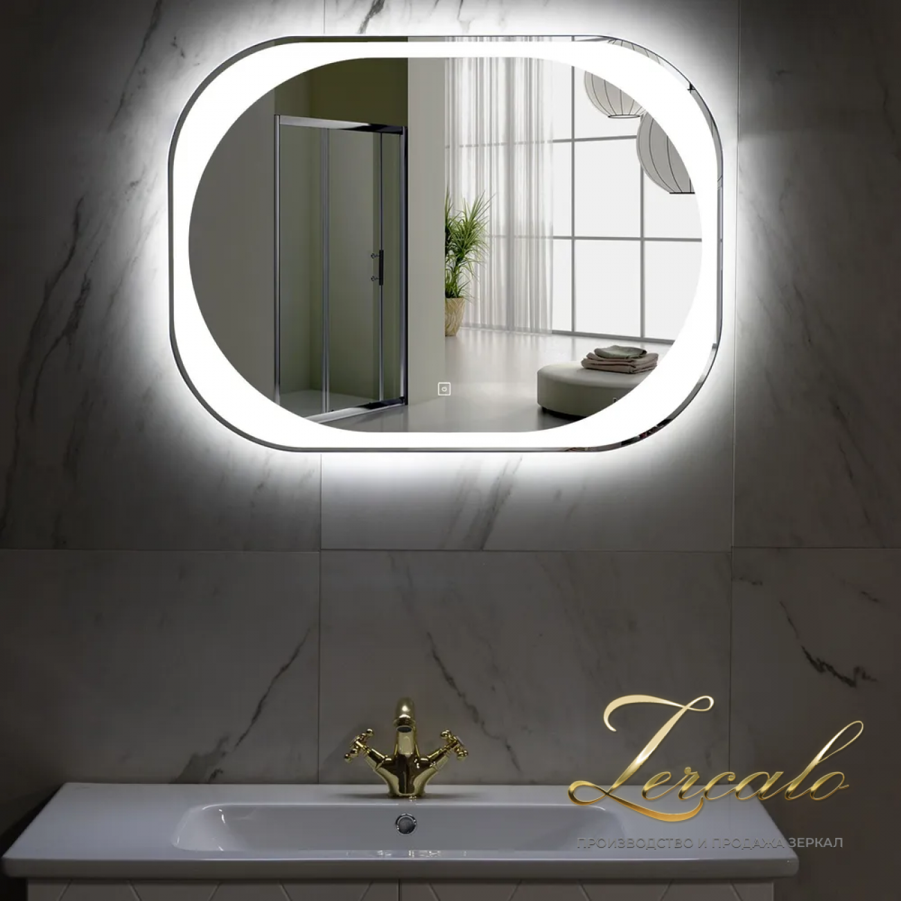 Anna зеркало прямоугольное 80x60, 60x80, 80x80